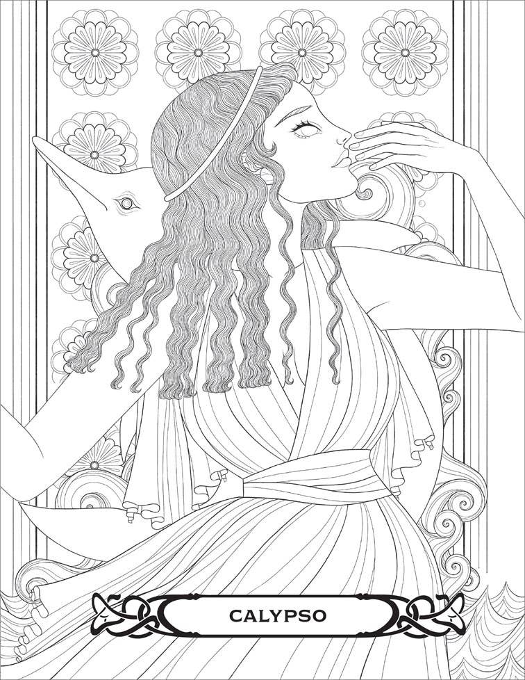 Badass Women of Greek Mythology Coloring Book