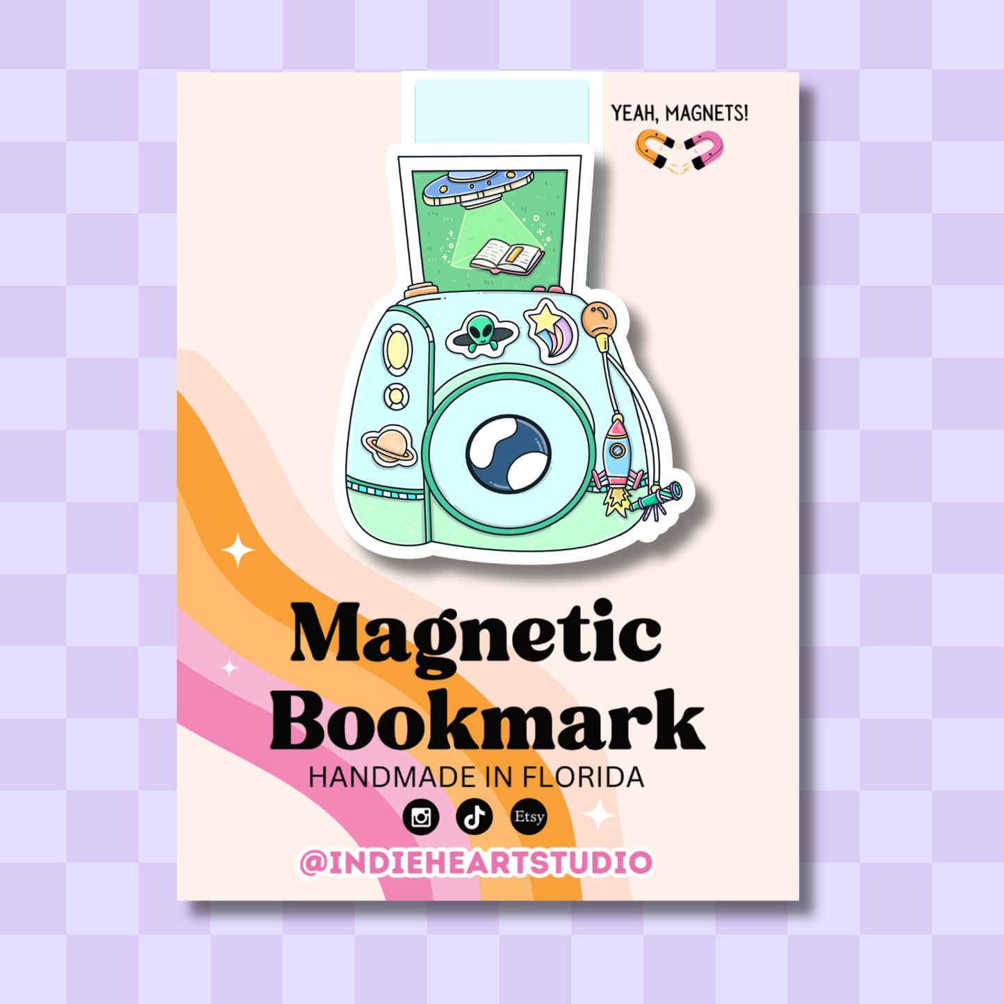 Sci-Fi Camera Magnetic Bookmark | Science Fiction Reader