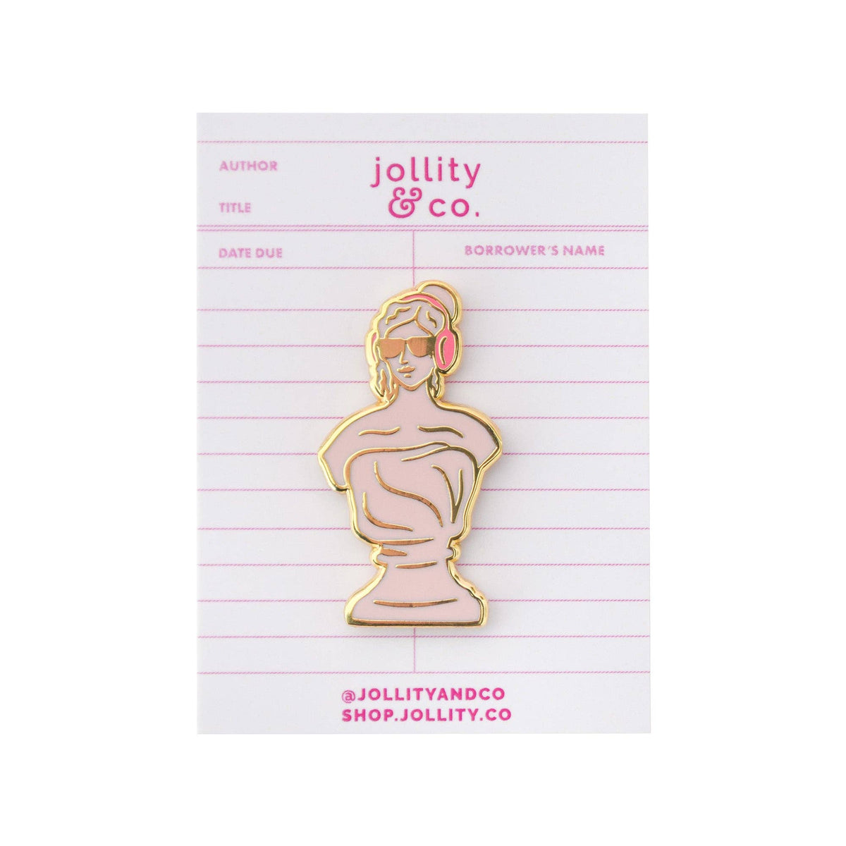 Female Bust Enamel Pin