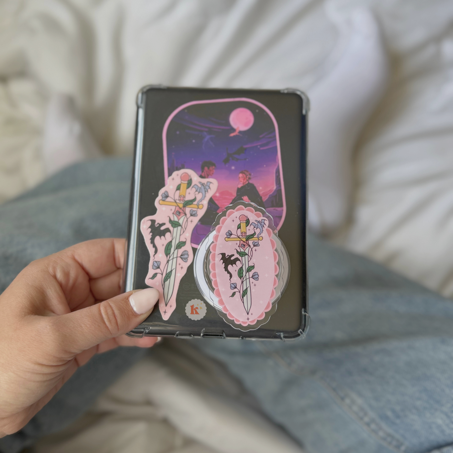 Fantasy Kindle accessories | book kindle grip