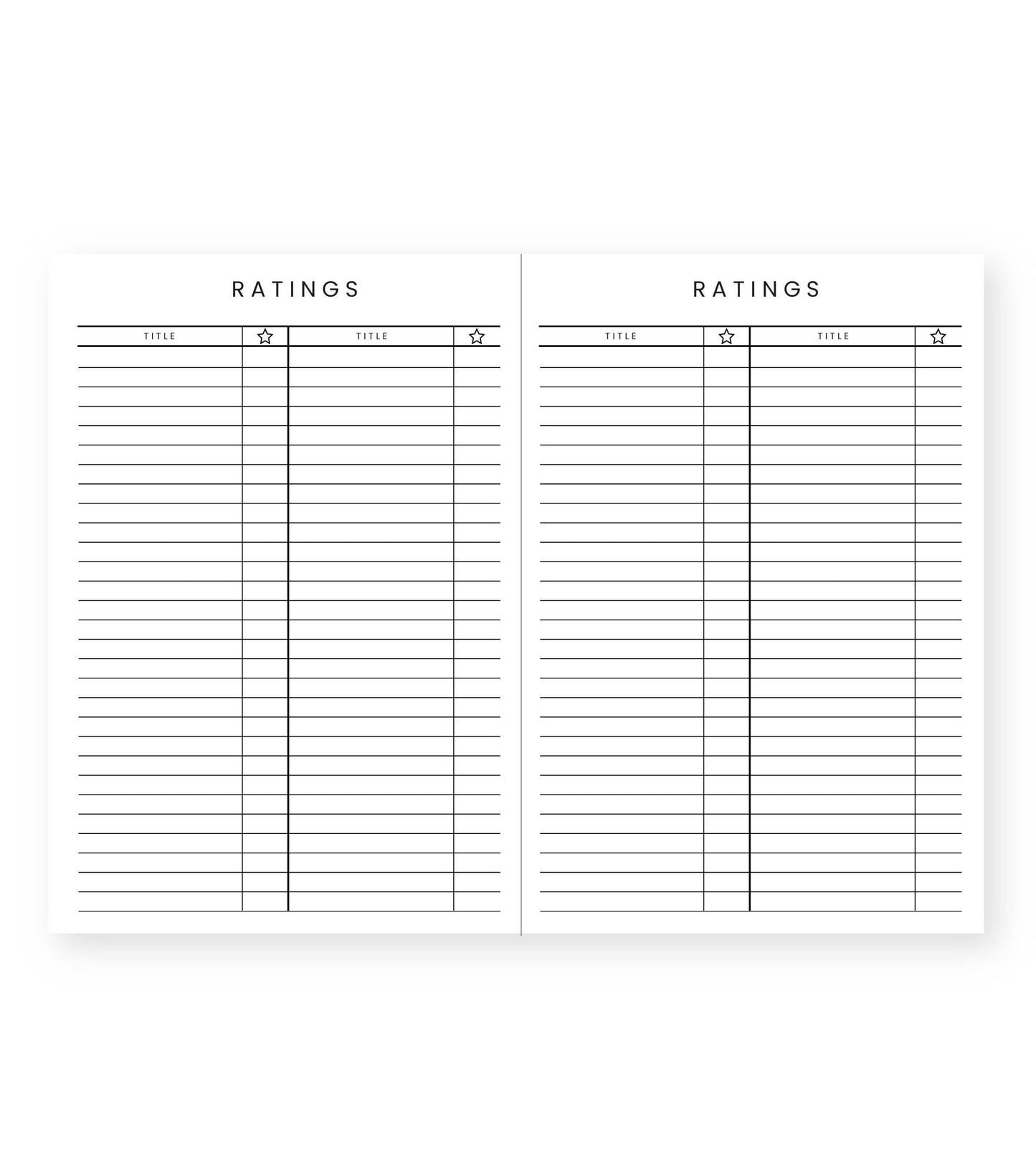 Book/Reading Journal Navy