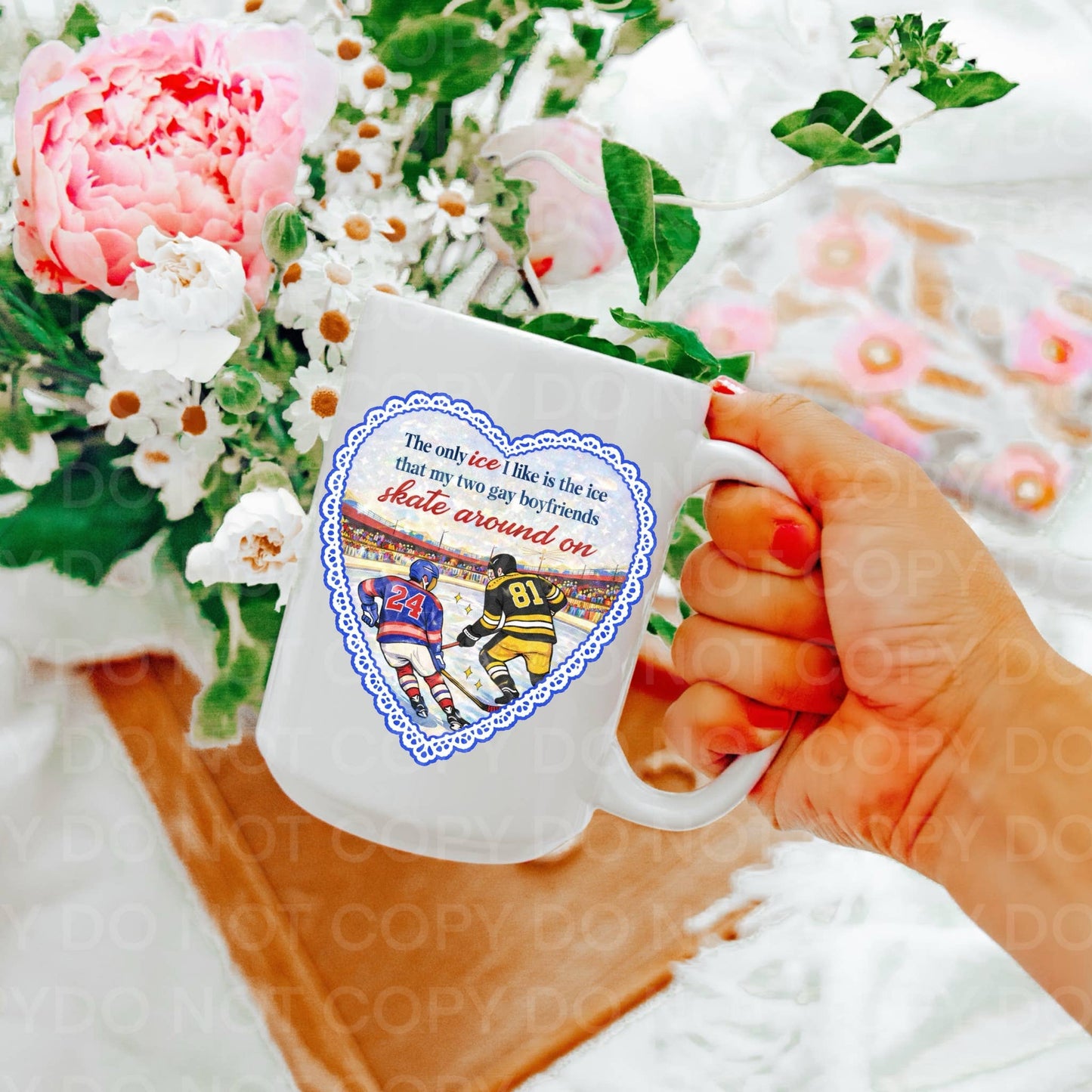 The Only Ice I Like, Hockey Romance, Bookish Mug: 11 oz