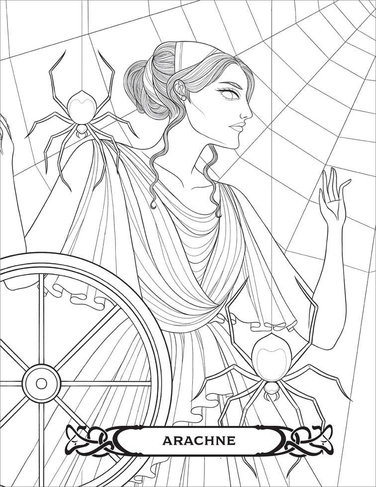 Badass Women of Greek Mythology Coloring Book