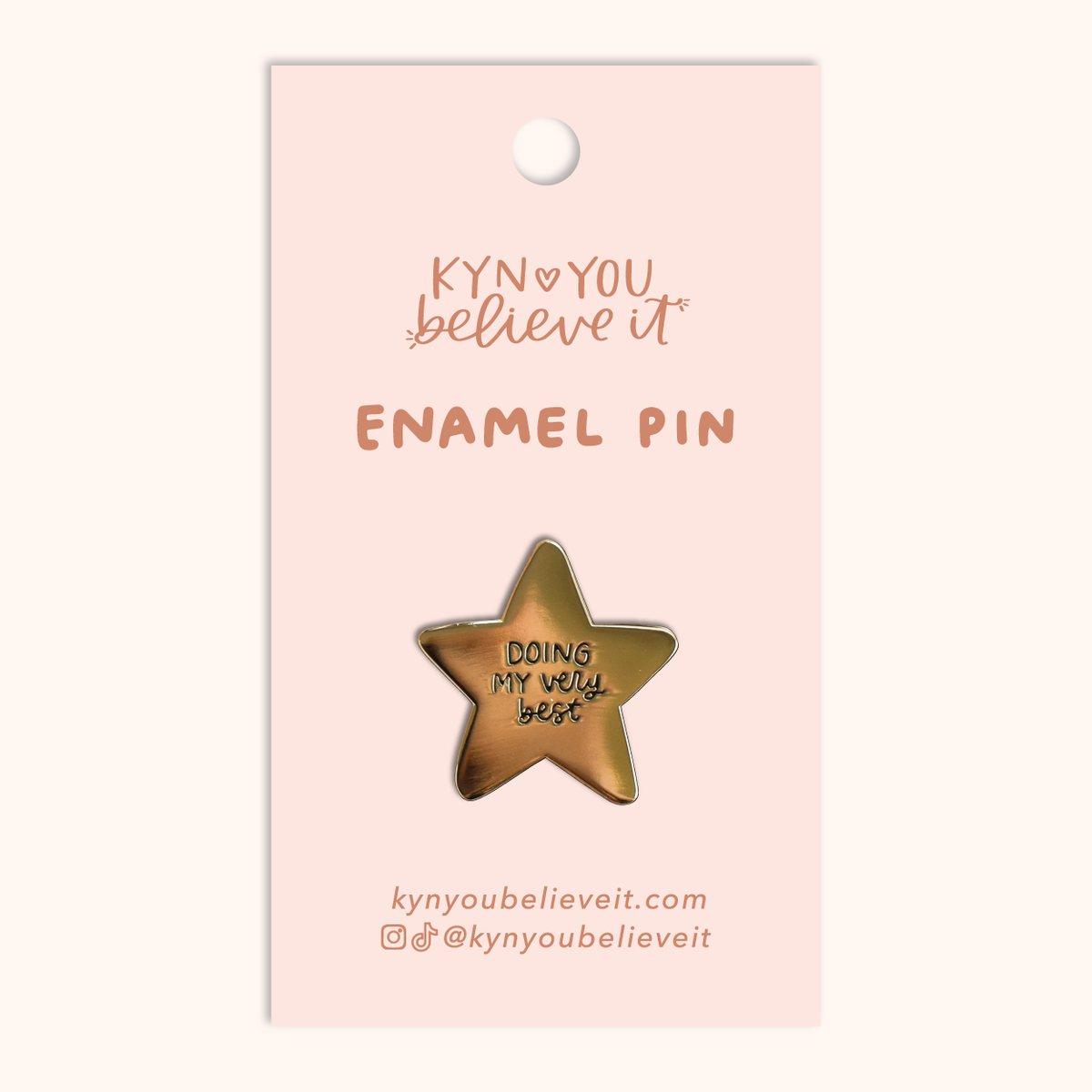 Doing My Very Best Enamel Lapel Pin | 1-in