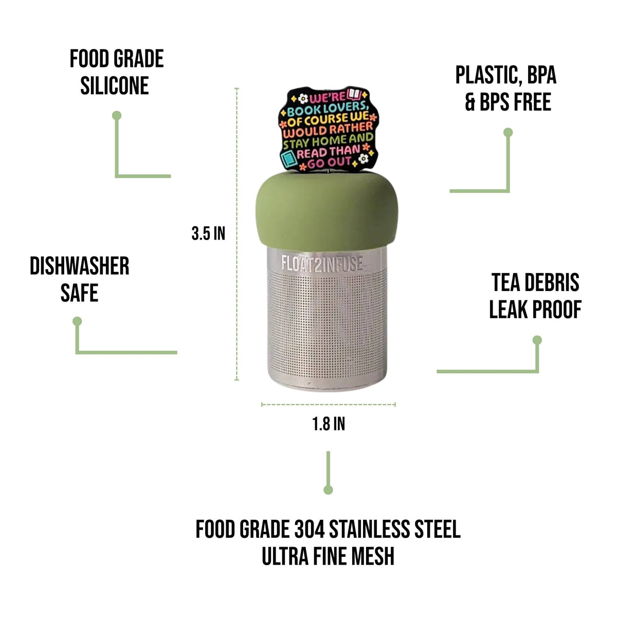 Book Lovers | Floating Tea Infuser