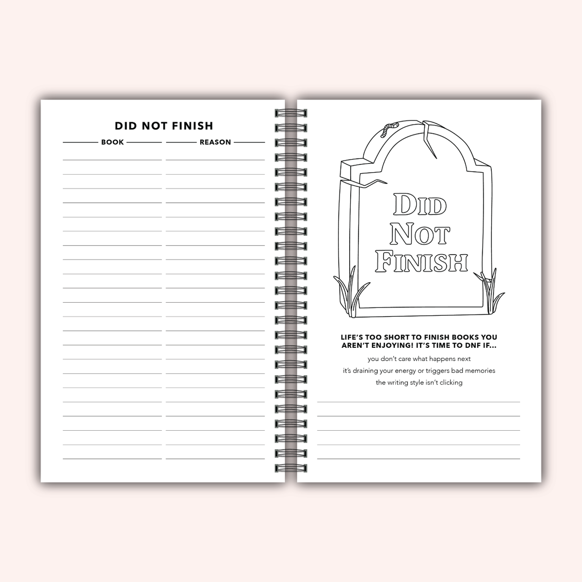 Sorry, I'm Booked Reading Log Journal | Book Review Tracker