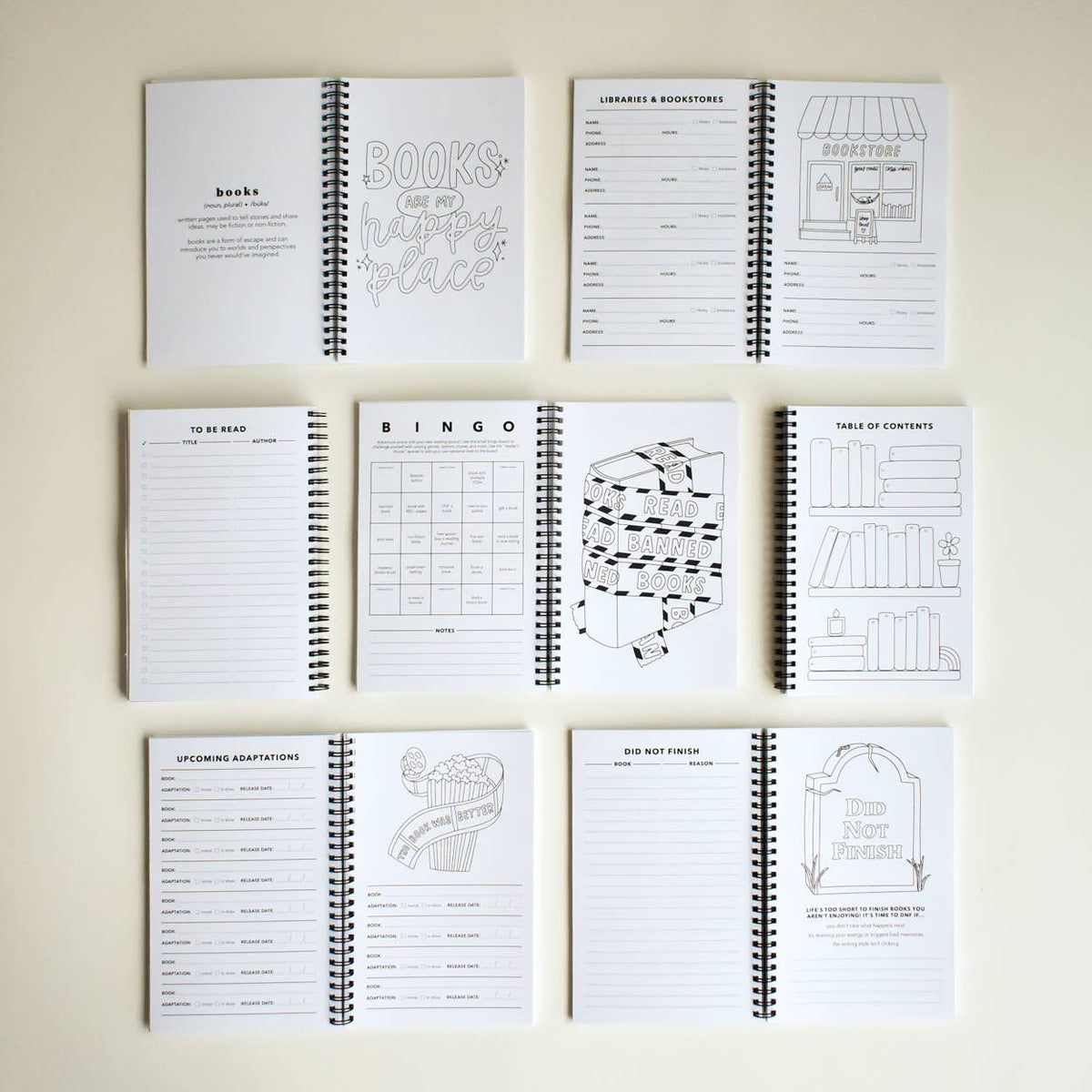 Sorry, I'm Booked Reading Log Journal | Book Review Tracker