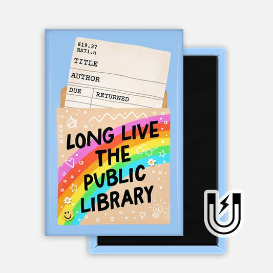 Long Live The Public Library Magnet  2x3"