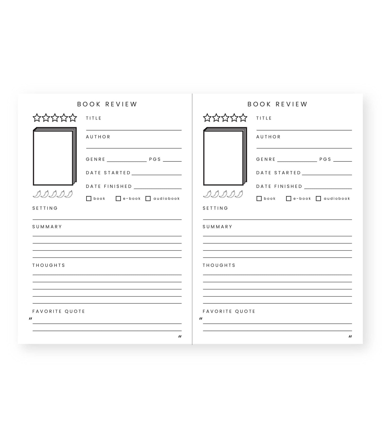 Book/Reading Journal Sage Green