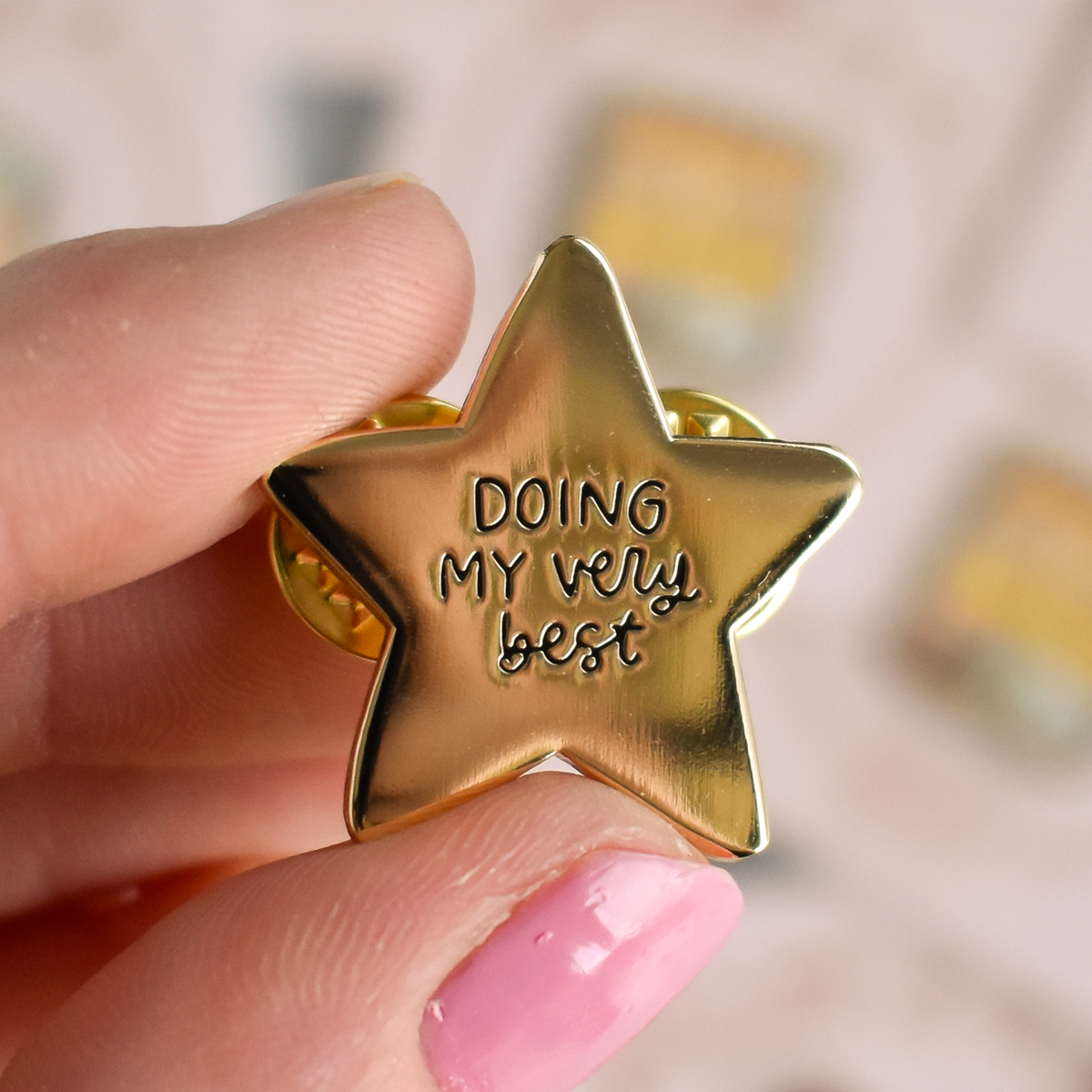 Doing My Very Best Enamel Lapel Pin | 1-in
