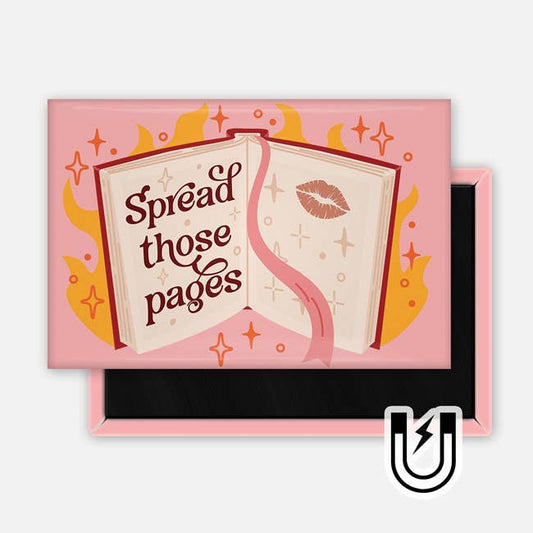 Spread Those Pages Magnet  2x3"