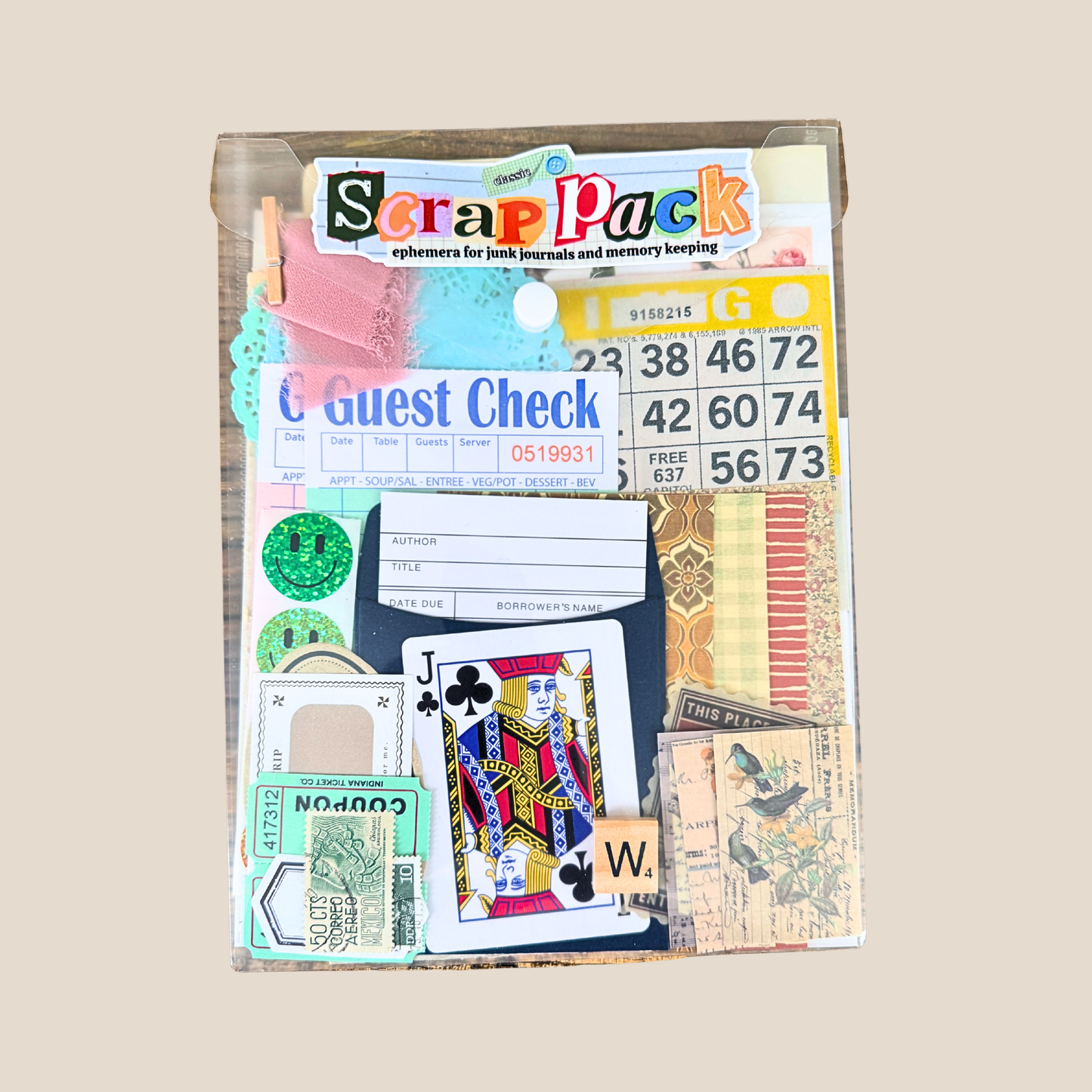 Junk Journal Scrap Pack | Classic Ephemera
