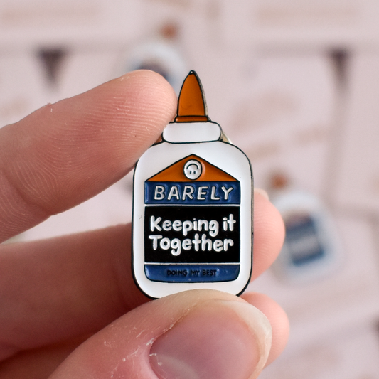 Barely Keeping It Together Enamel Lapel Pin | 1.25-in