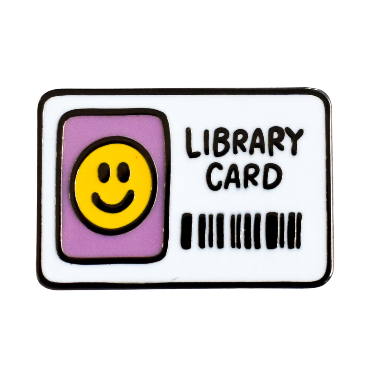 Library Card Enamel Lapel Pin | 1-in