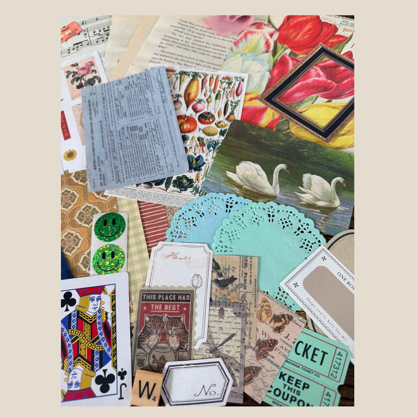 Junk Journal Scrap Pack | Classic Ephemera